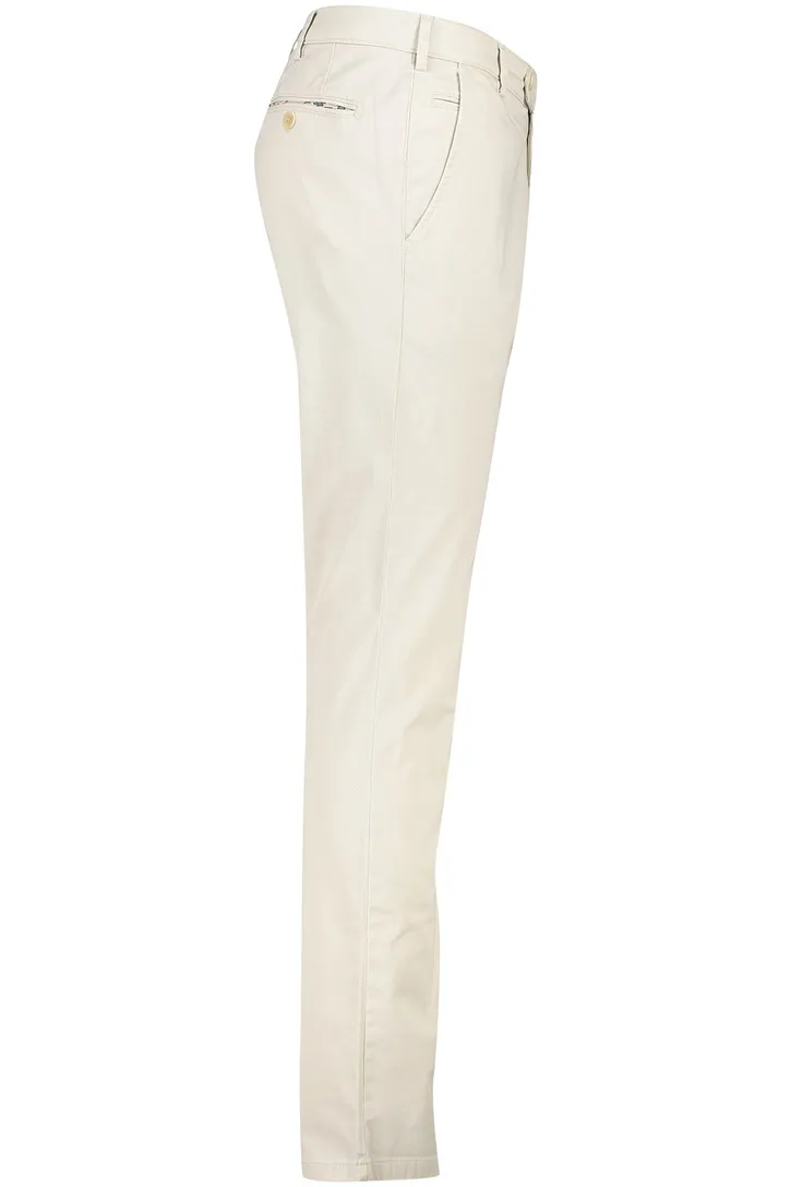 katoenen Meyer broek Bonn creme effen normale fit