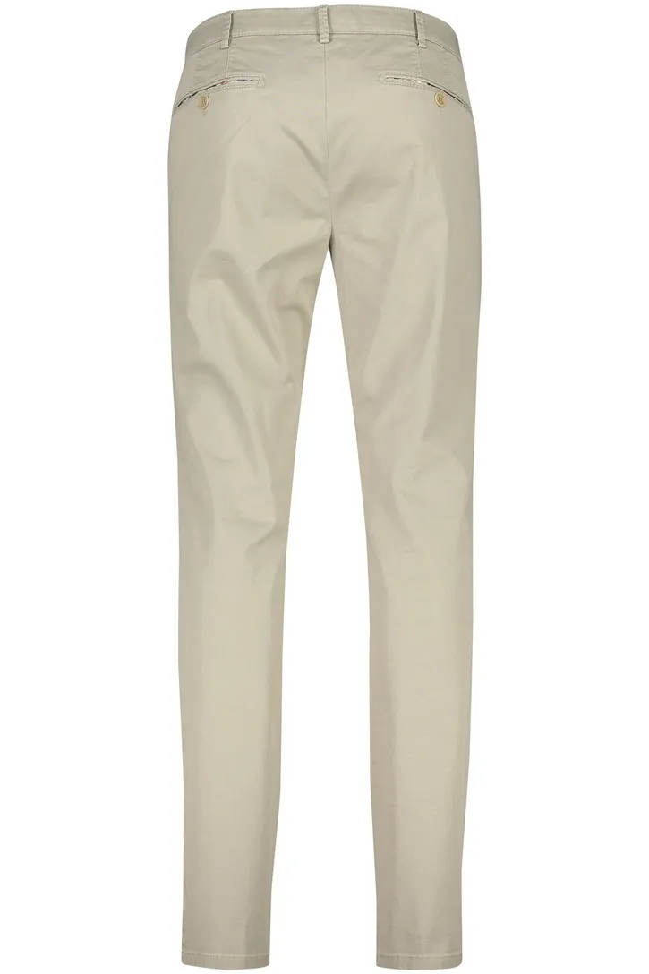 Meyer Bonn katoenen pantalon beige perfect fit