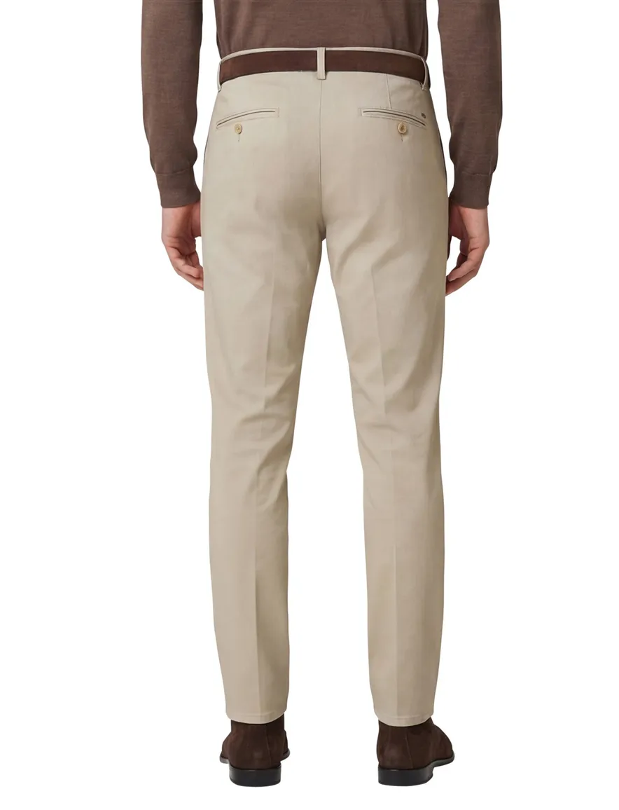 Meyer pantalon beige katoen
