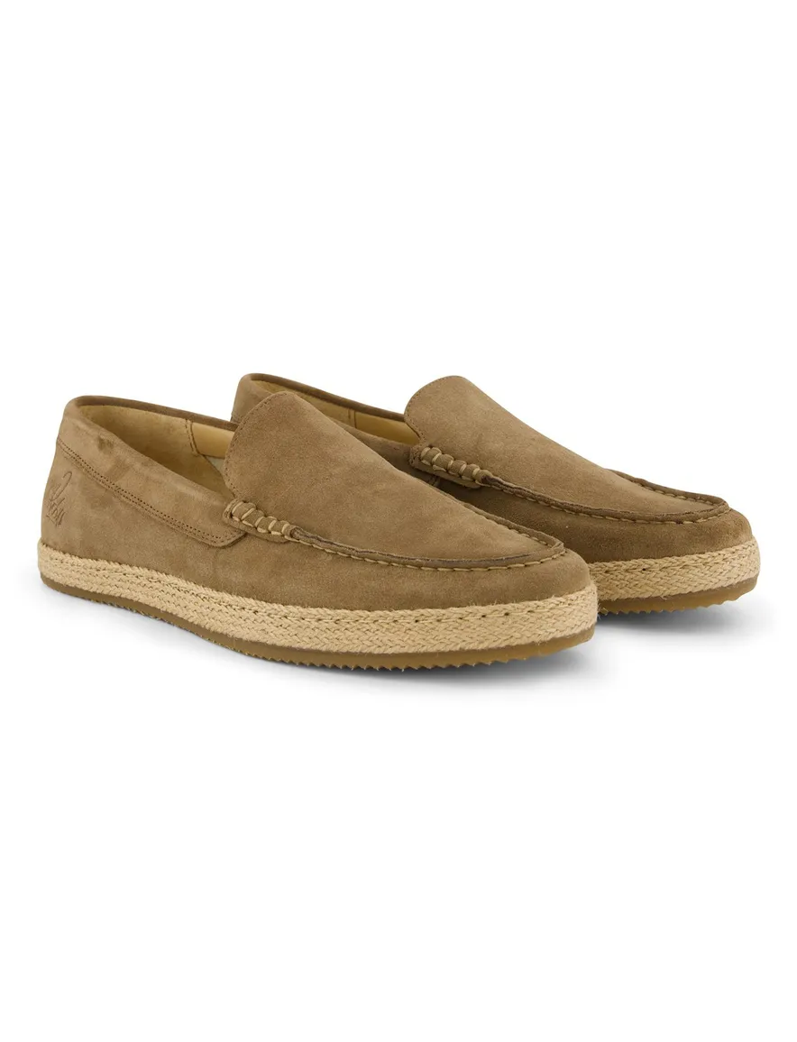 Suede loafer Rehab camel