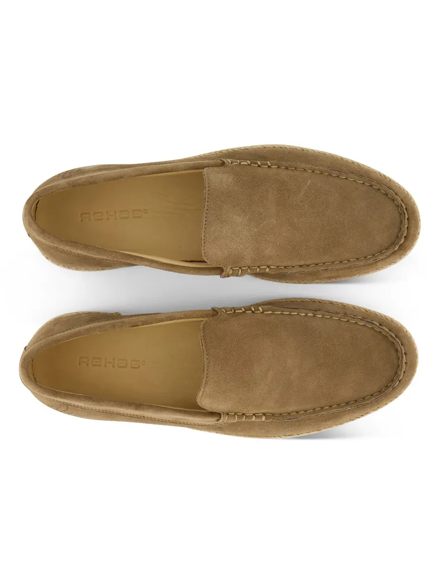 Suede loafer Rehab camel