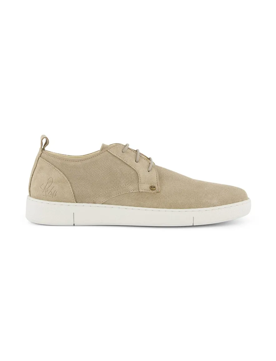 Rehab sneakers beige uni leer