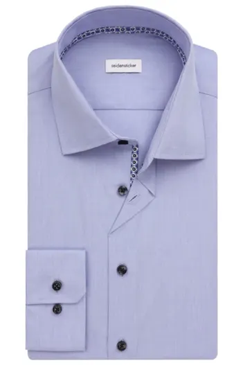 Seidensticker Seidensticker business overhemd Slim blauw effen