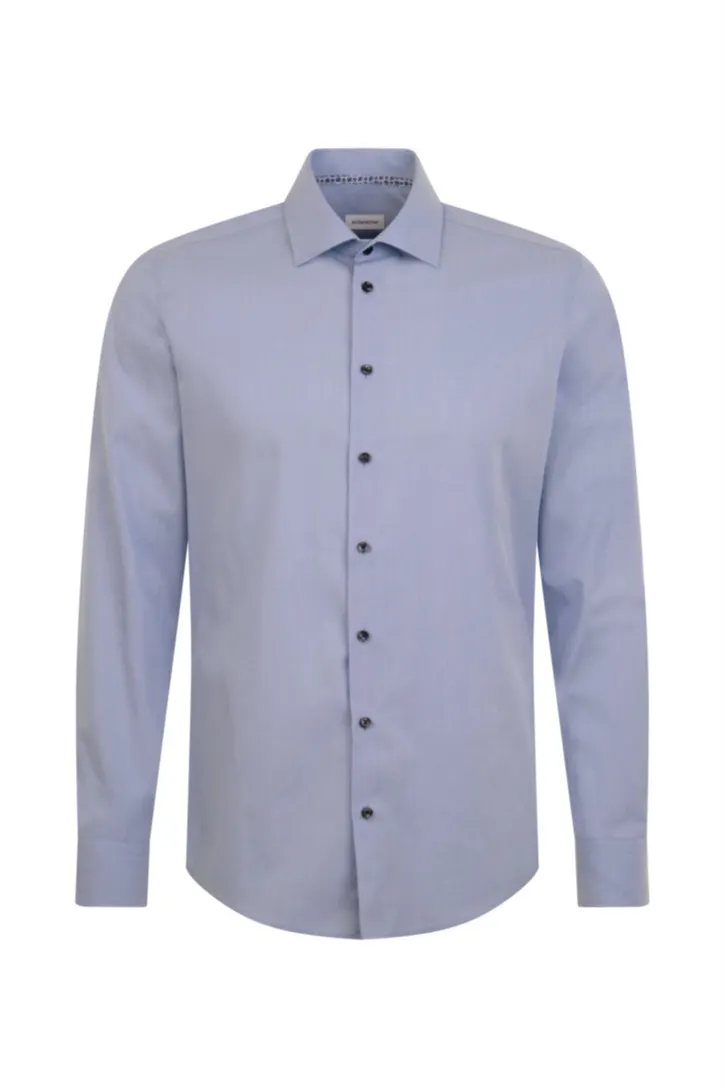 Seidensticker business overhemd Slim blauw effen