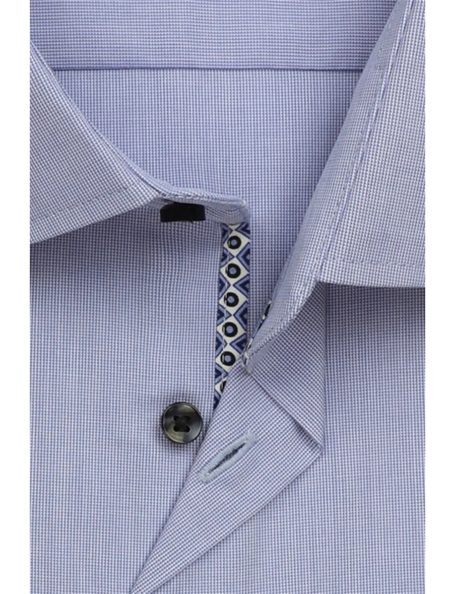 Seidensticker Slim overhemd blauw strijkvrij