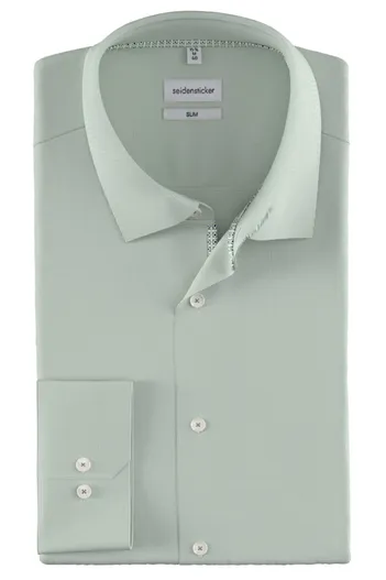 Seidensticker Seidensticker business overhemd Slim groen effen
