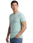 Superdry t-shirt ronde hals groen gemeleerd katoen