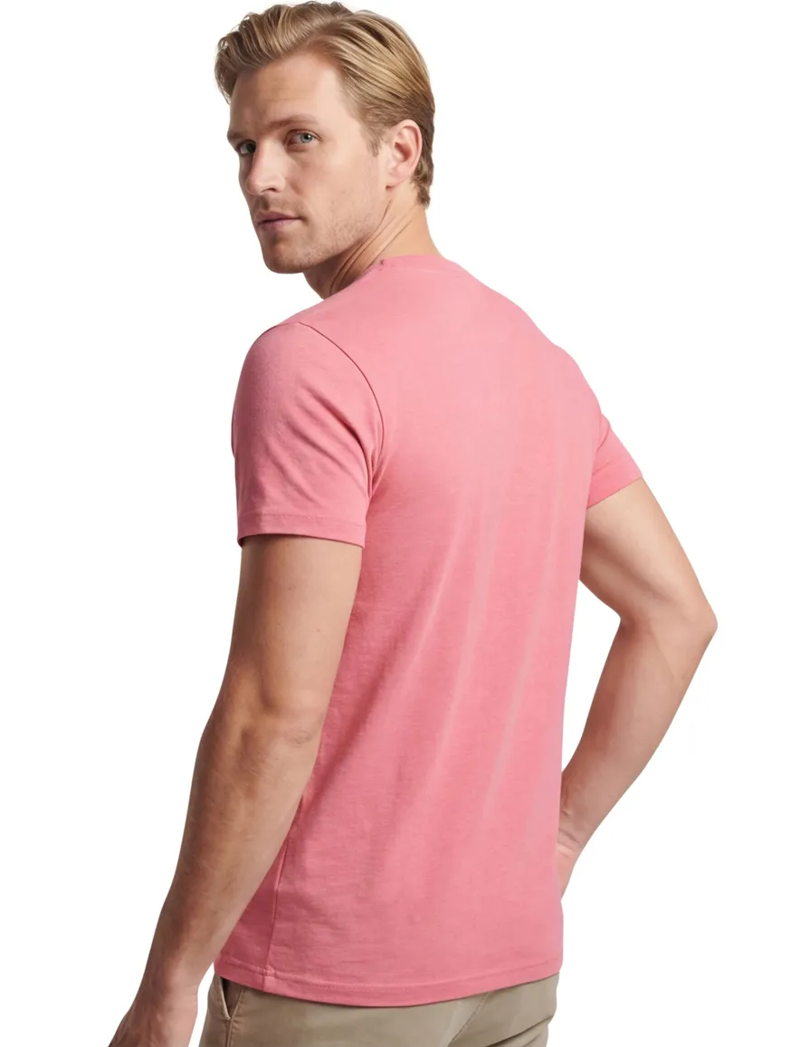 Superdry t-shirt gemeleerd roze