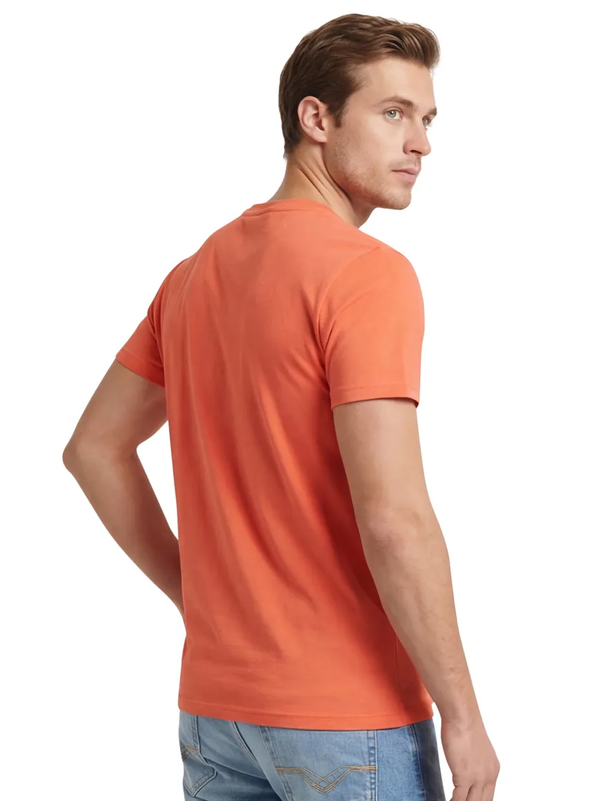 Superdry t-shirt oranje ronde hals