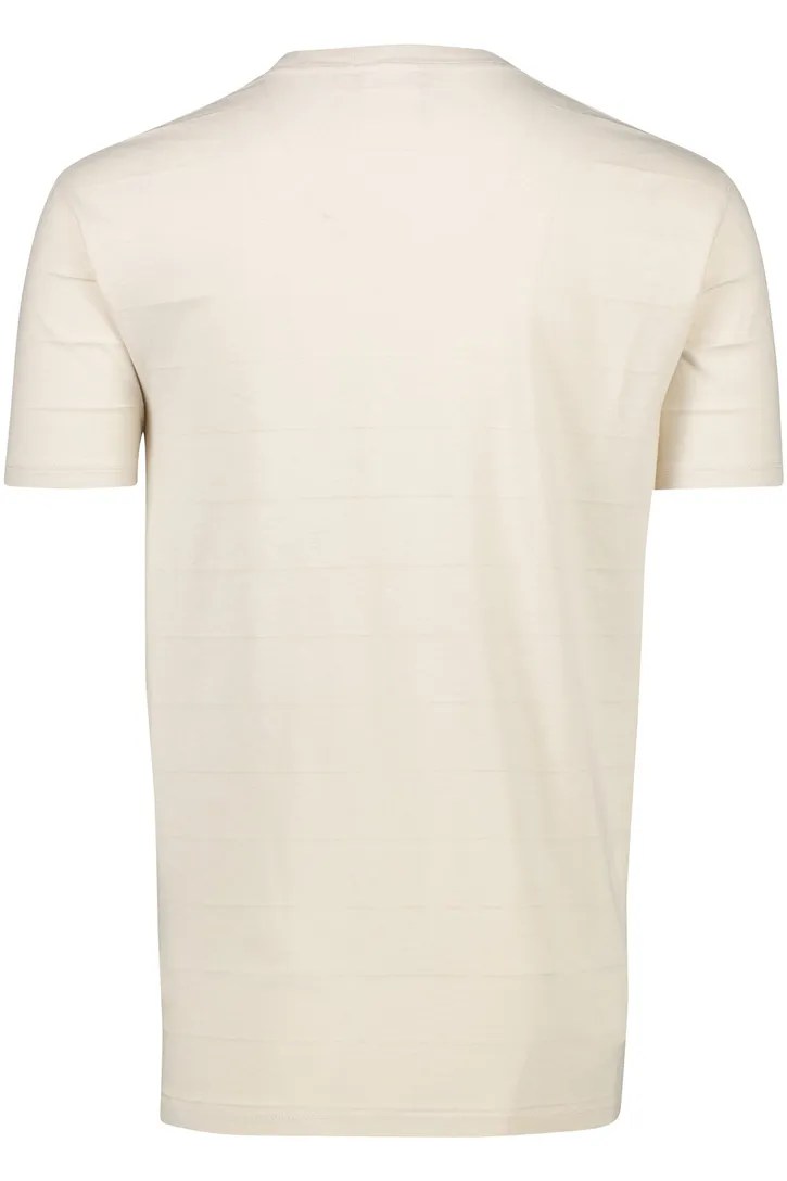 Superdry t-shirt ecru structuur strepen