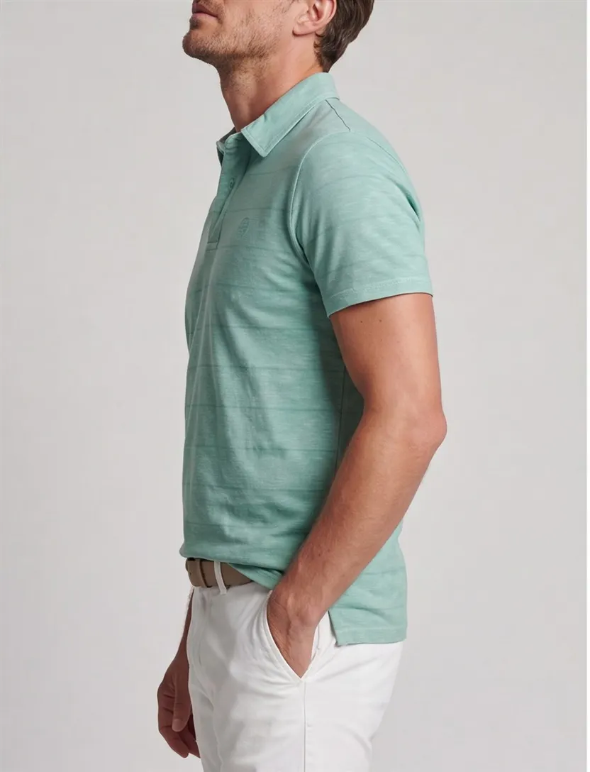 Superdry polo gestreept groen