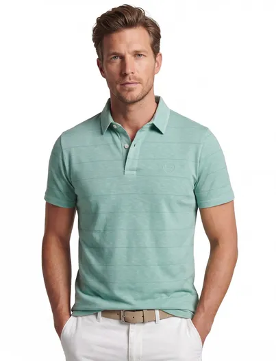 Superdry Superdry polo gestreept groen