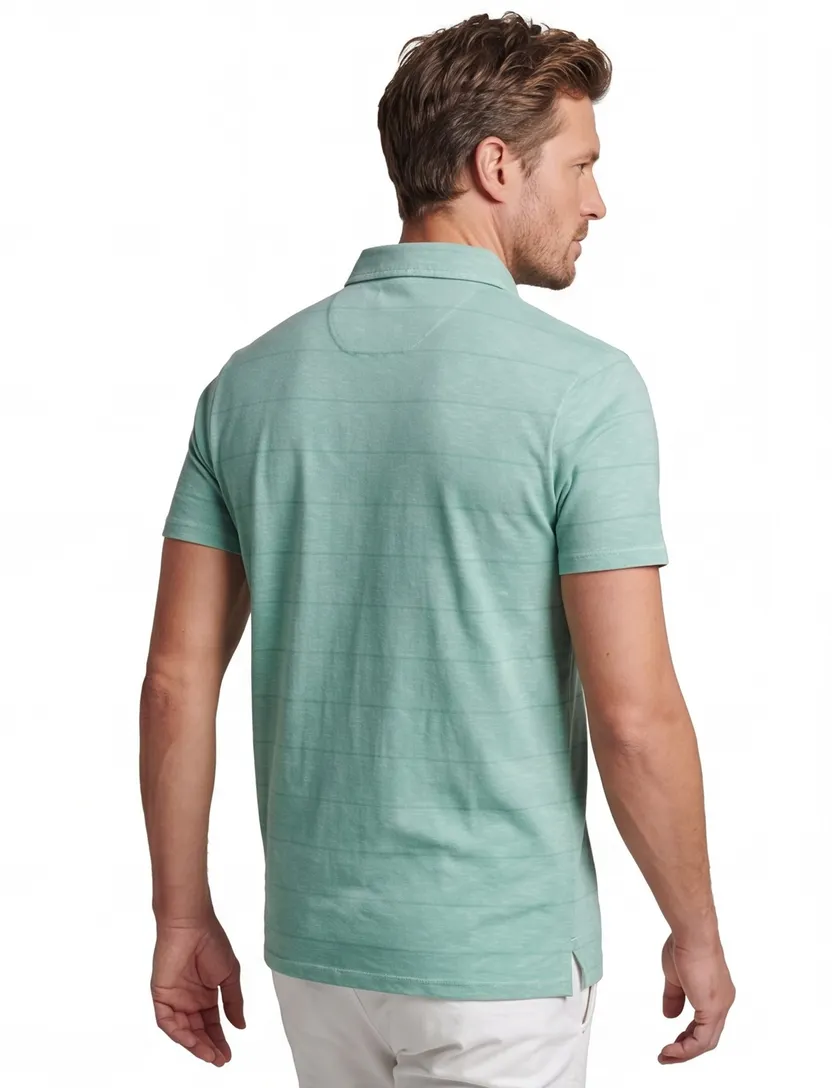 Superdry polo gestreept groen