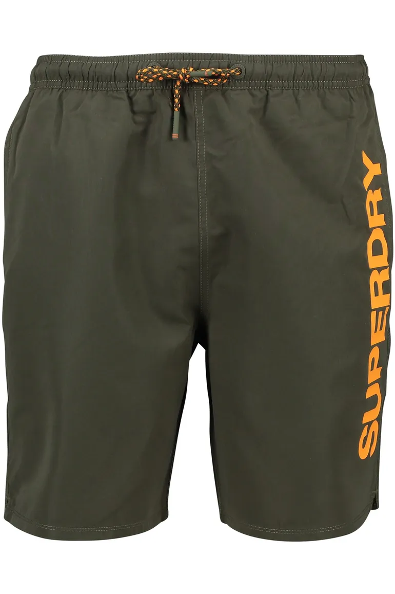 Superdry zwembroek donkergroen elastische band