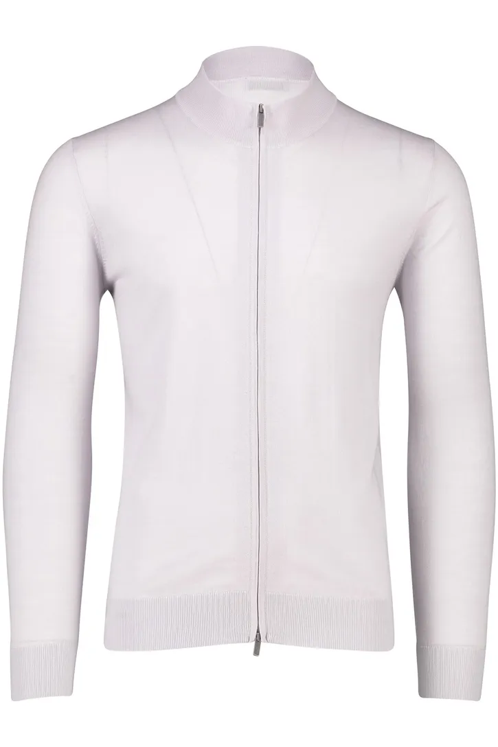Thomas Maine lila vest vest ronde hals merinowol