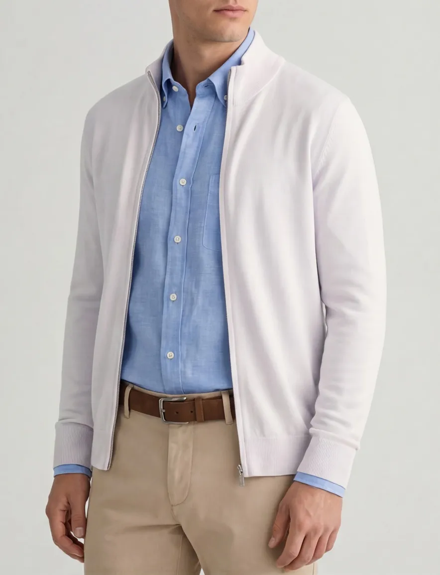 Thomas Maine vest merionowol lila