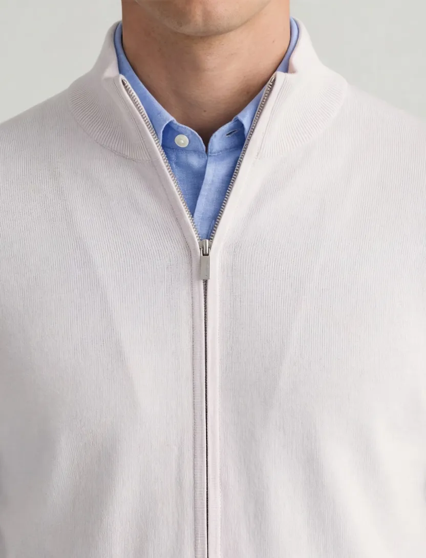 Thomas Maine lila vest vest ronde hals merinowol