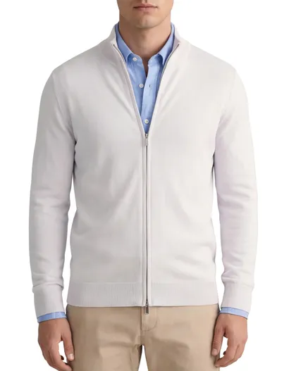 Thomas Maine Thomas Maine vest ronde hals lila merinowol