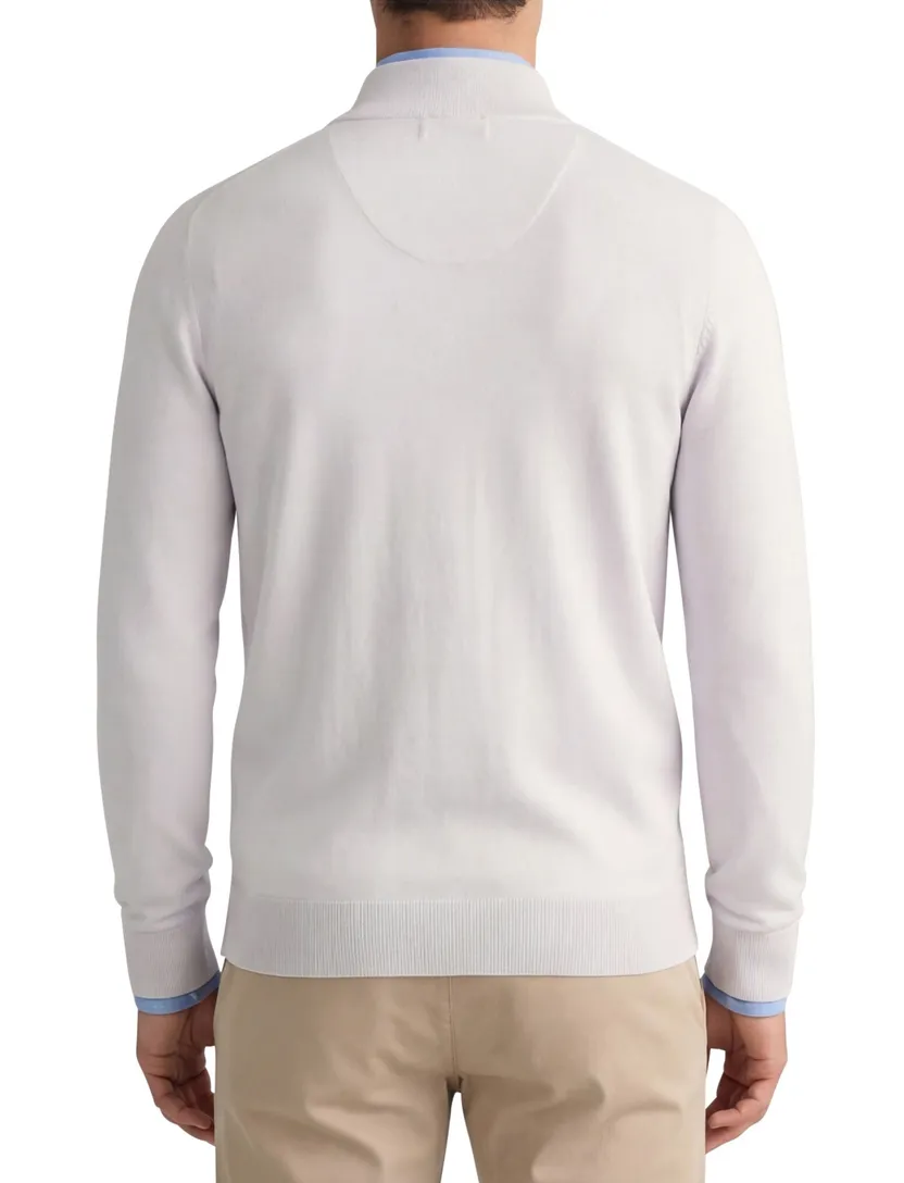 Thomas Maine lila vest vest ronde hals merinowol