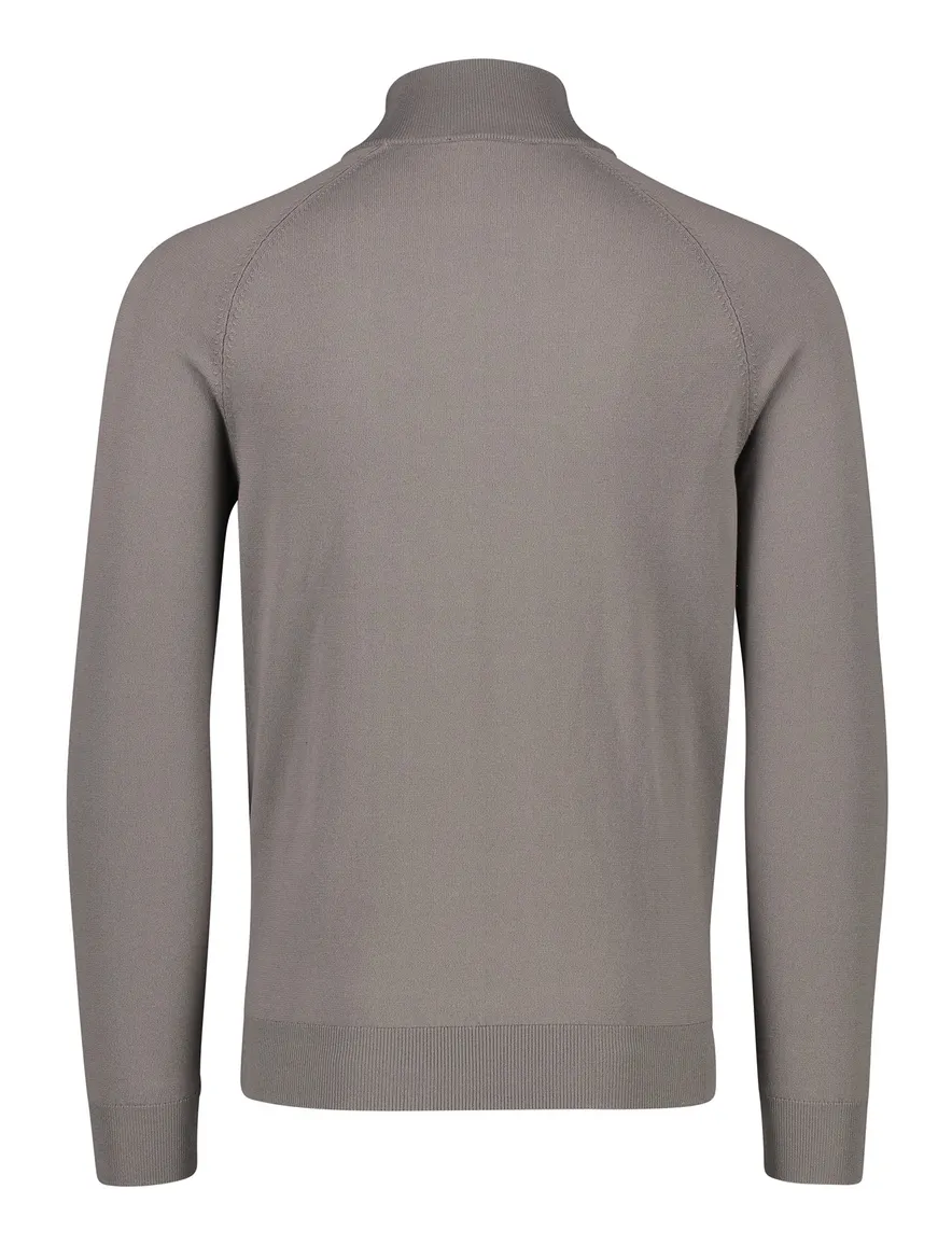 Thomas Maine vest grijs tailored fit ronde hals