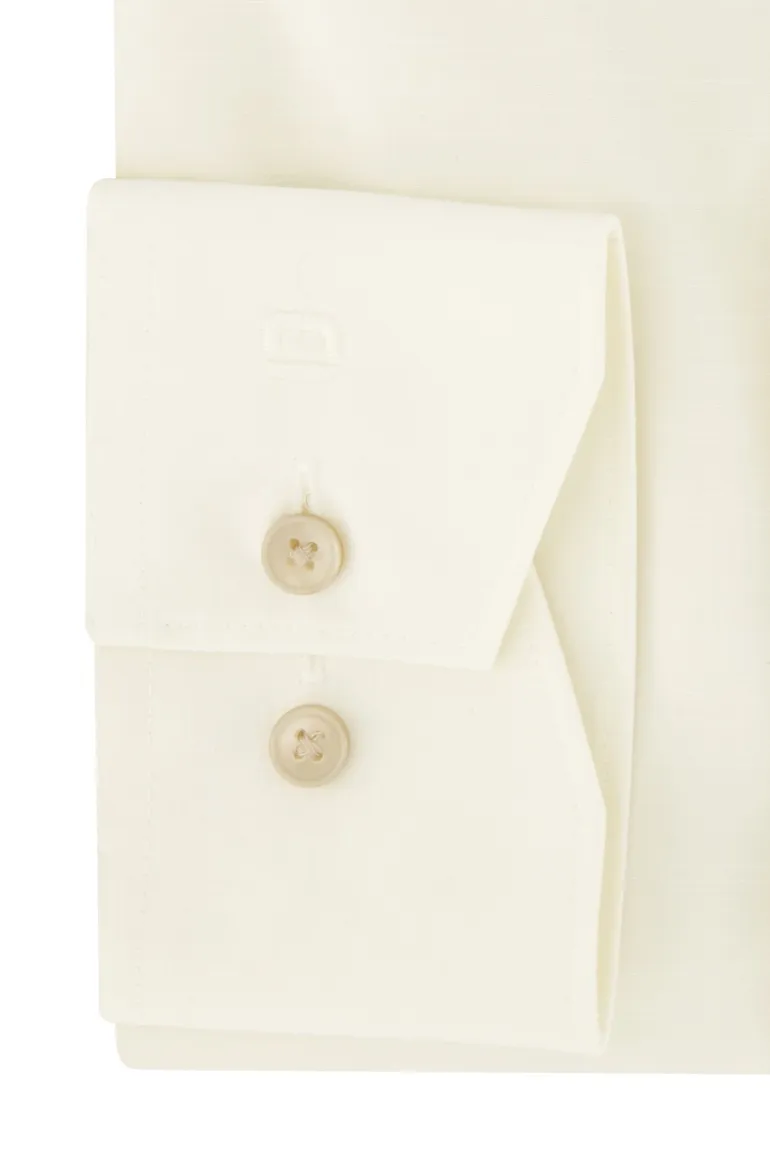 Effen ecru Olymp modern fit overhemd