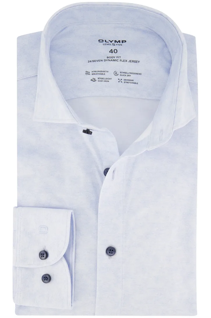 Olymp overhemd extra slim fit lichtblauw effen katoen