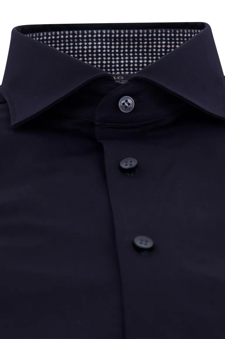 Olymp overhemd Level Five body fit navy uni