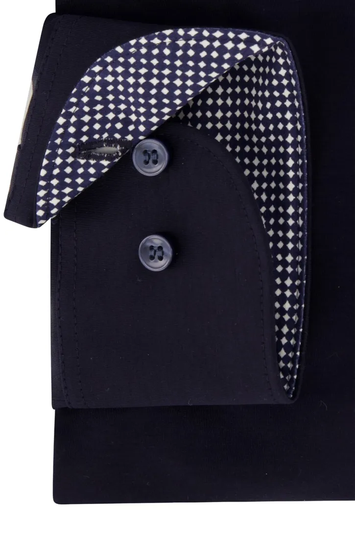 Zakelijk Olymp overhemd Level Five donkerblauw