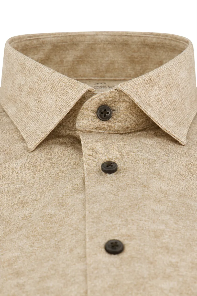 Olymp overhemd beige modern fit