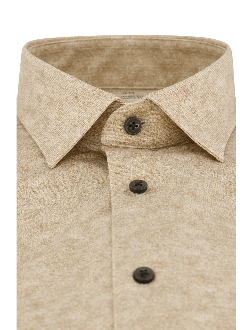 Olymp overhemd beige modern fit