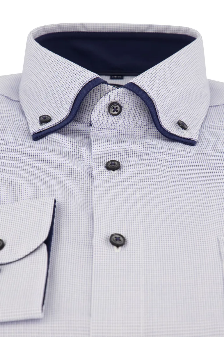 Comfort Fit Casa Moda overhemd blauw geprint
