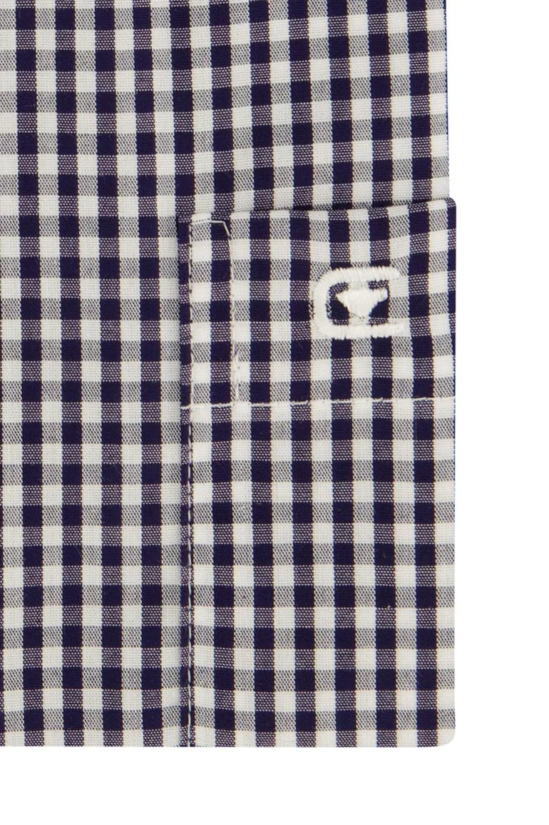 Casa Moda casual overhemd wijde fit navy geruit