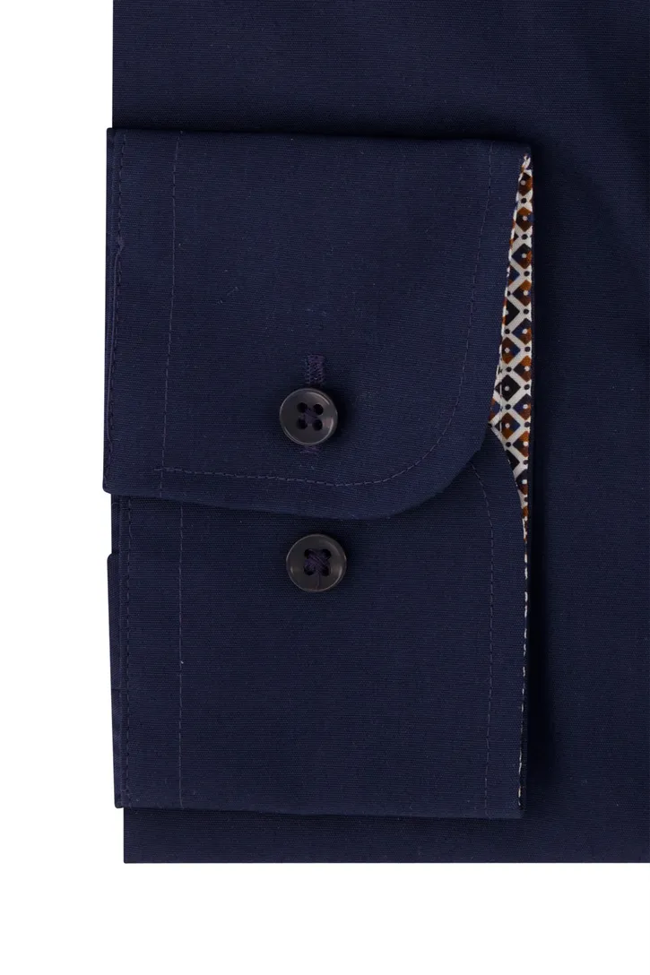 Casa Moda business overhemd navy uni Comfort Fit