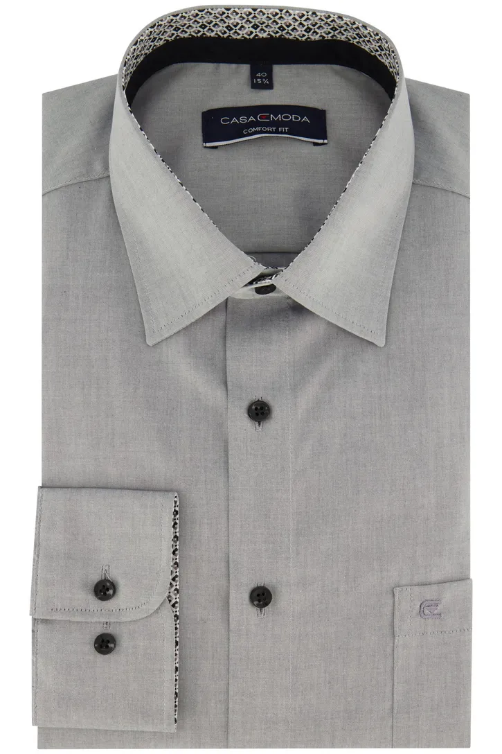 Casa Moda business overhemd Comfort Fit grijs