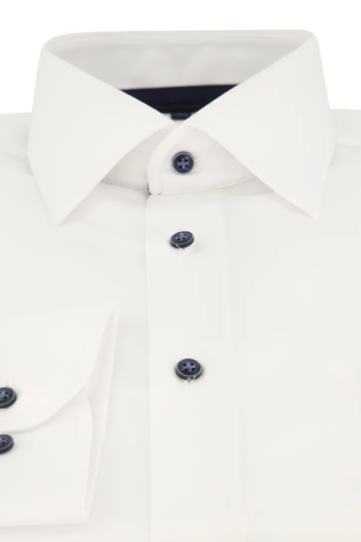 Casa Moda business overhemd Comfort Fit wit effen
