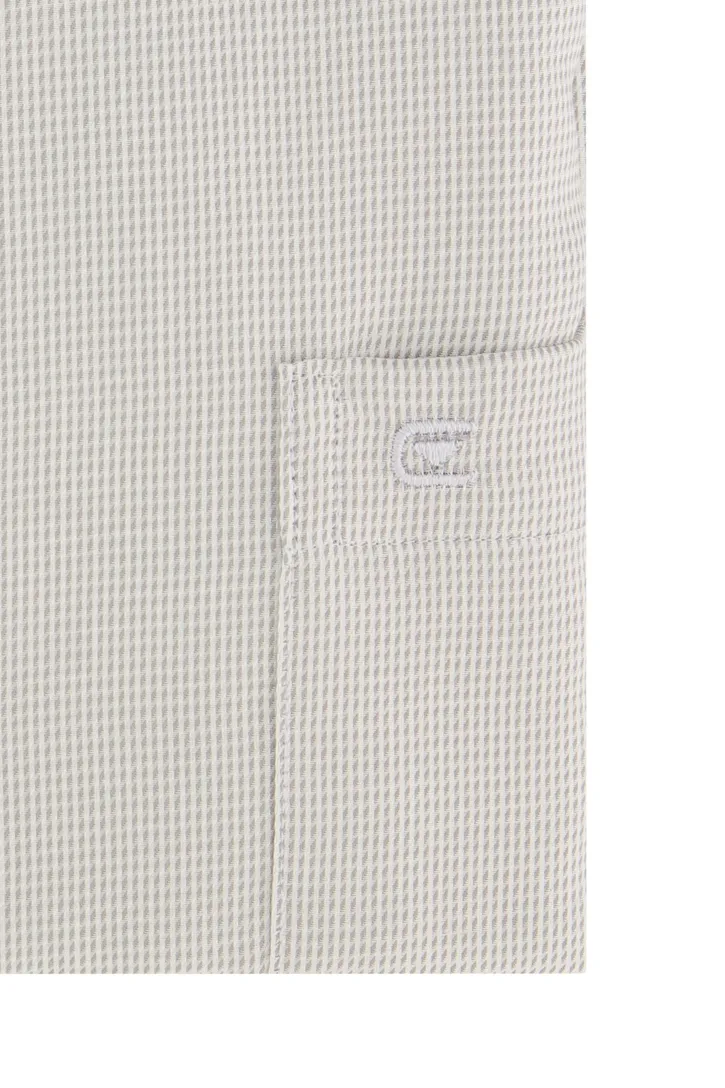 Casa Moda Comfort Fit overhemd structuur grijs