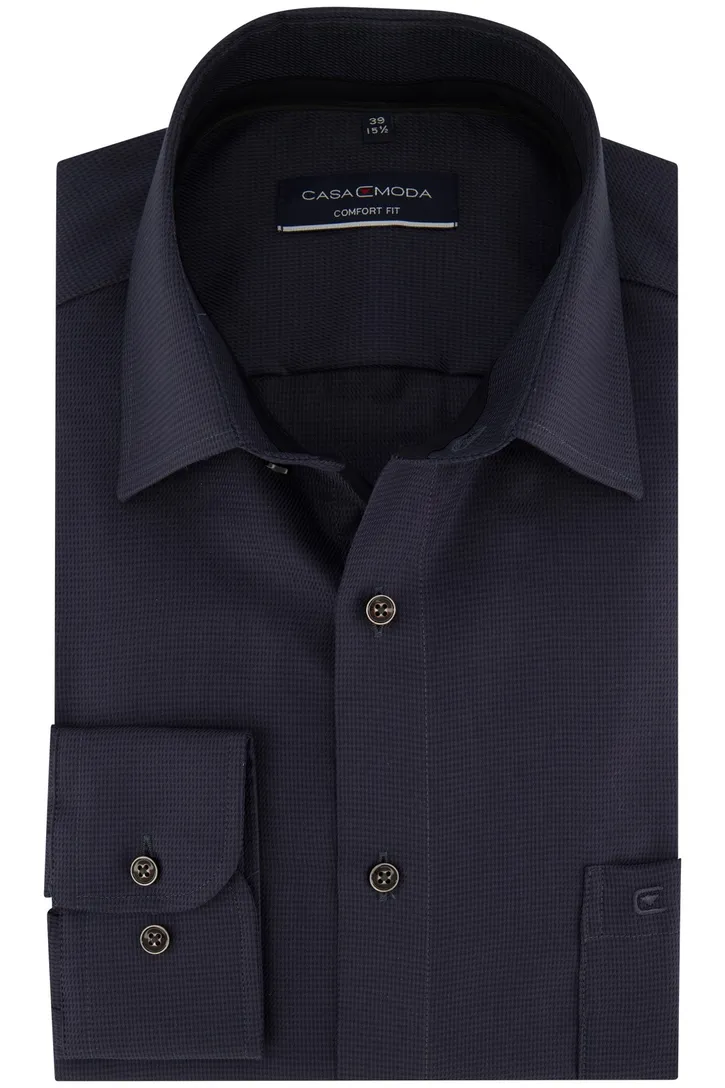 Overhemd Casa Moda donkerblauw comfort fit