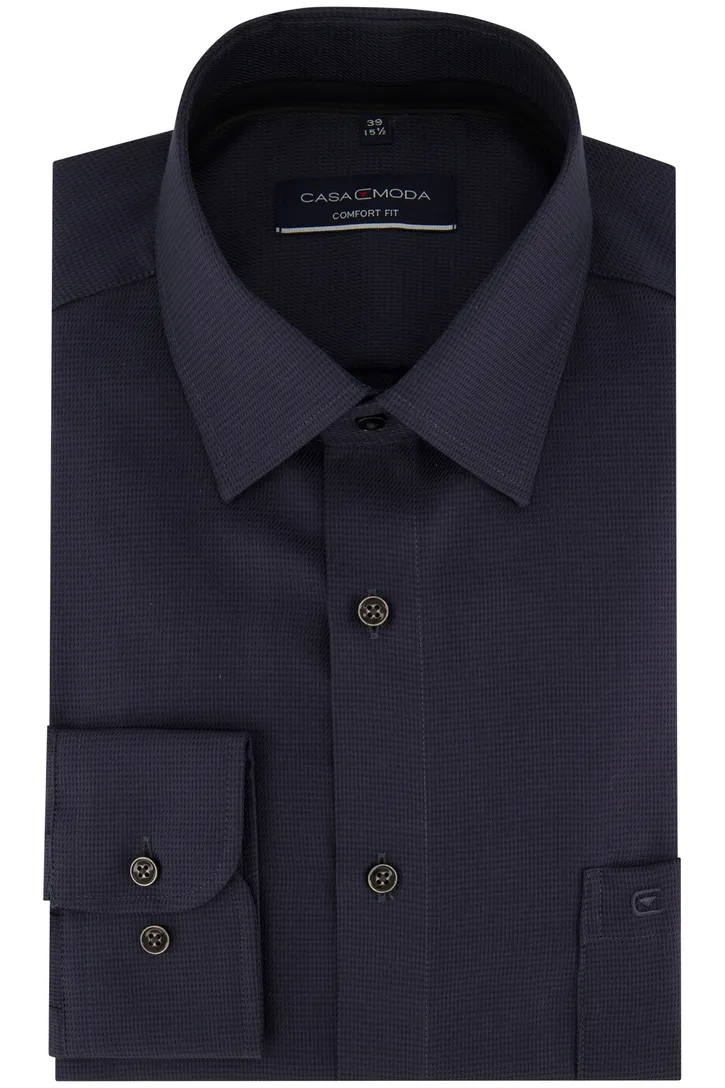 Overhemd Casa Moda donkerblauw comfort fit