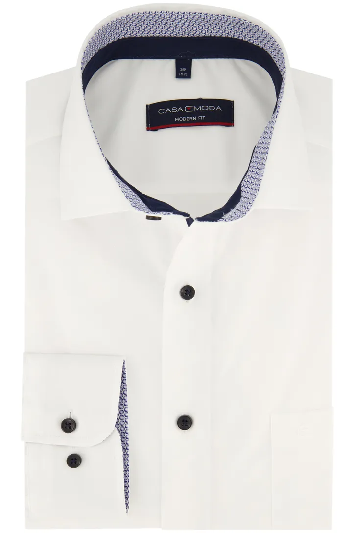 Casa Moda business overhemd normale fit wit