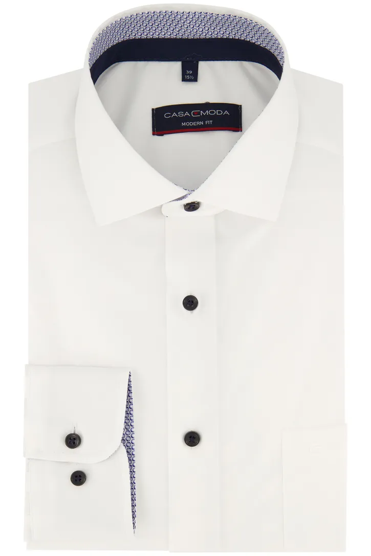 Casa Moda business overhemd normale fit wit