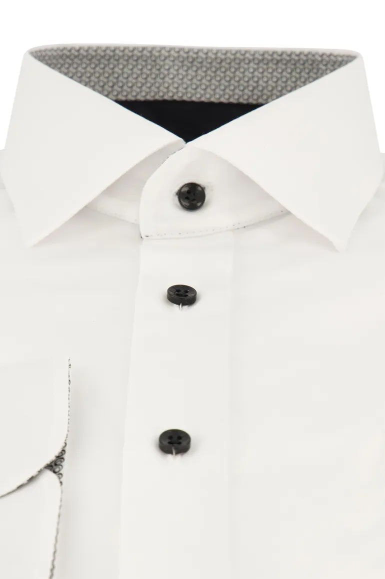 Casa Moda Modern Fit overhemd normale fit wit effen
