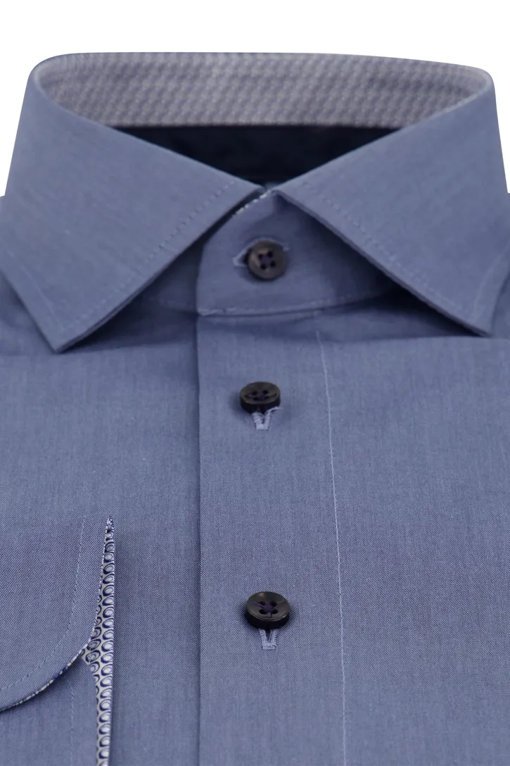 Casa Moda Modern Fit overhemd blauw effen