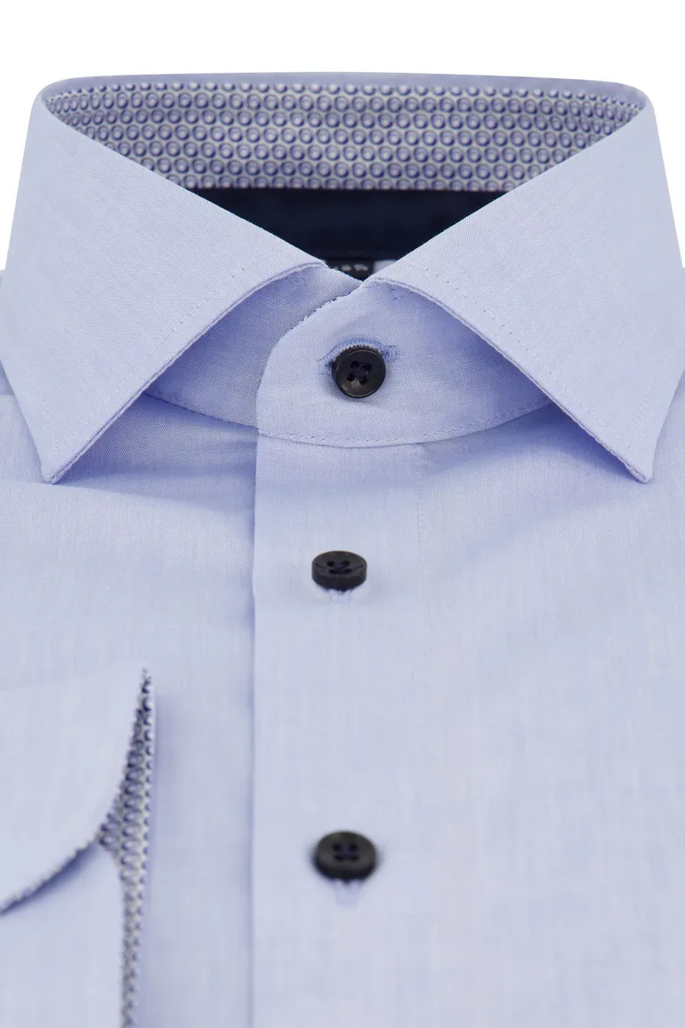 Casa Moda business overhemd normale fit lichtblauw effen