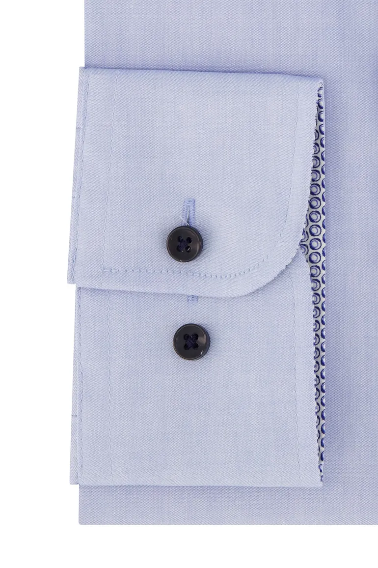 Casa Moda business overhemd normale fit lichtblauw effen