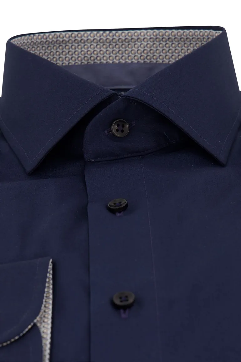 Overhemd Casa Moda donkerblauw modern fit