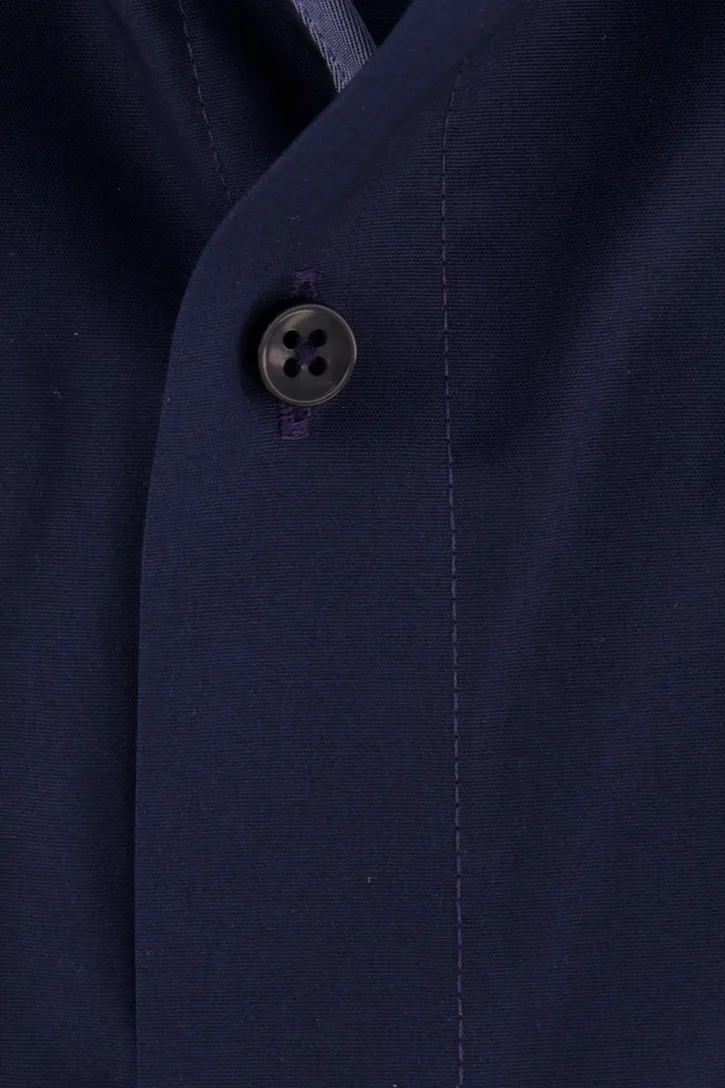 Casa Moda Modern Fit overhemd donkerblauw borstzak