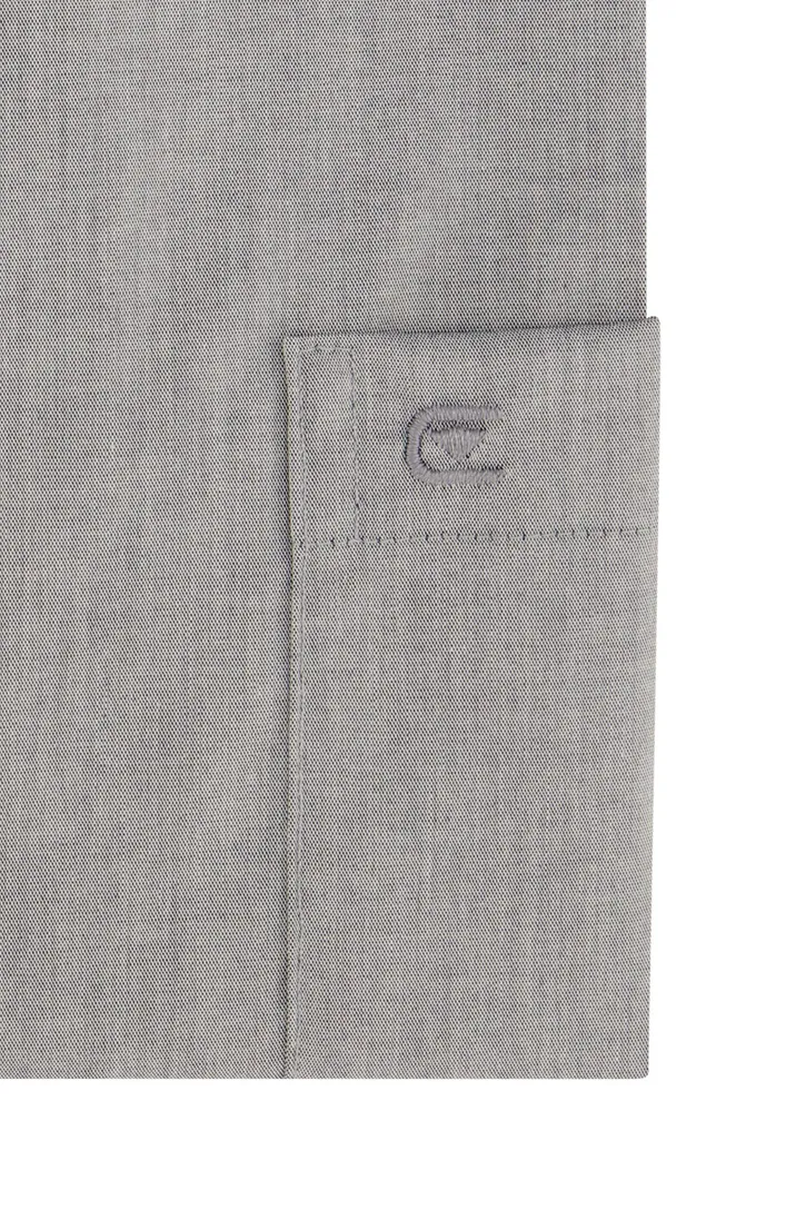 Overhemd Casa Moda business normale fit grijs effen