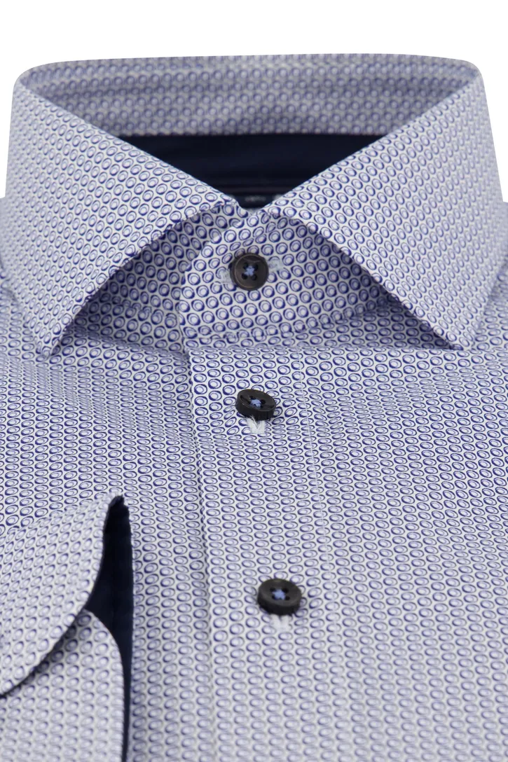 Casa Moda overhemd blauw geprint