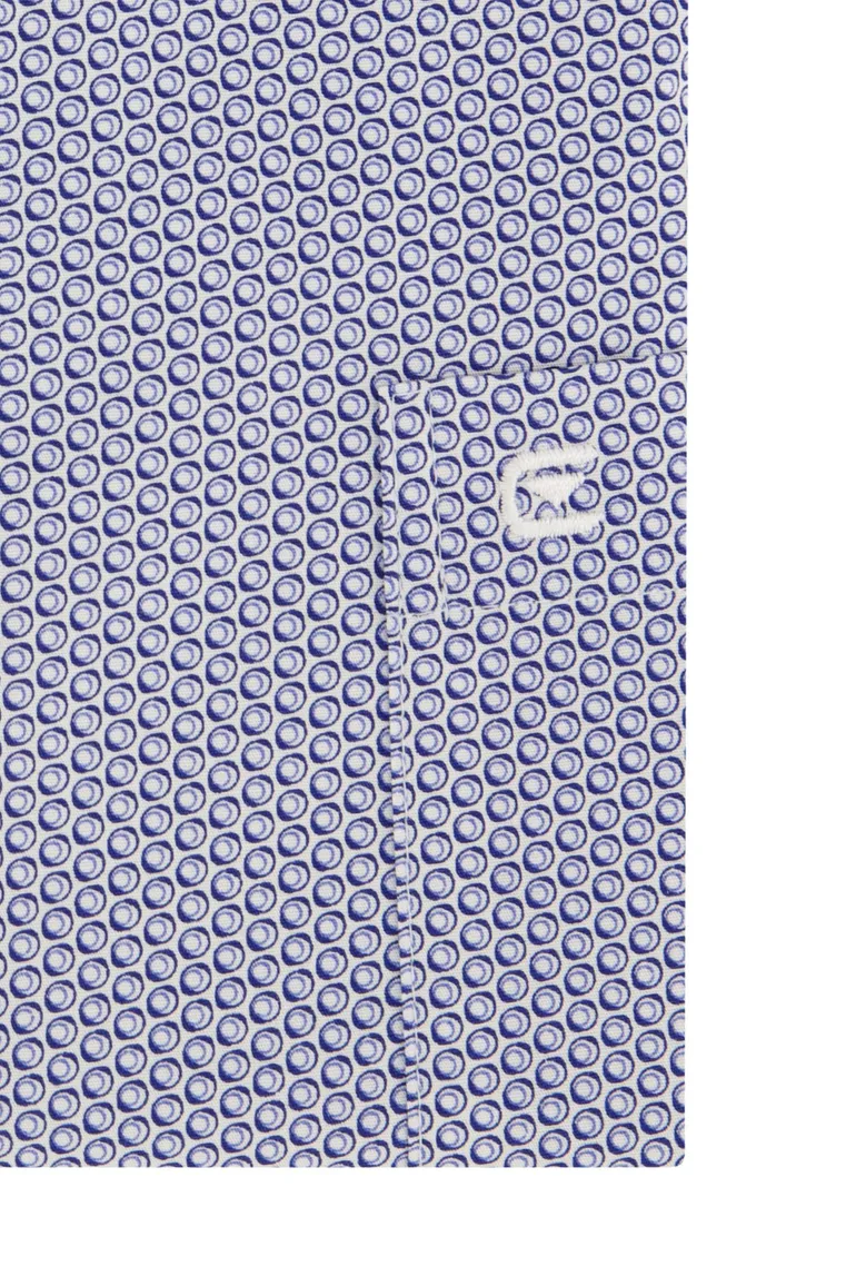 Casa Moda modern fit overhemd normale fit blauw geprint