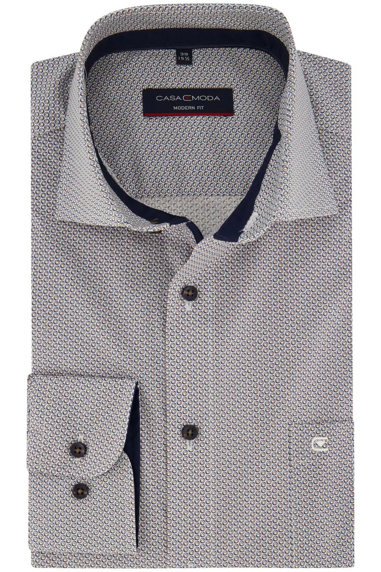 Casa Moda business overhemd normale fit navy